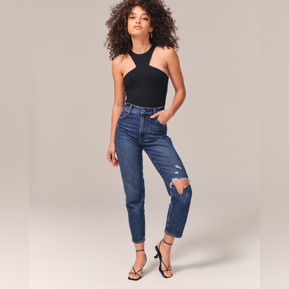 Abercrombie & Fitch The Mom Jean High Rise, size 10 SHORT
